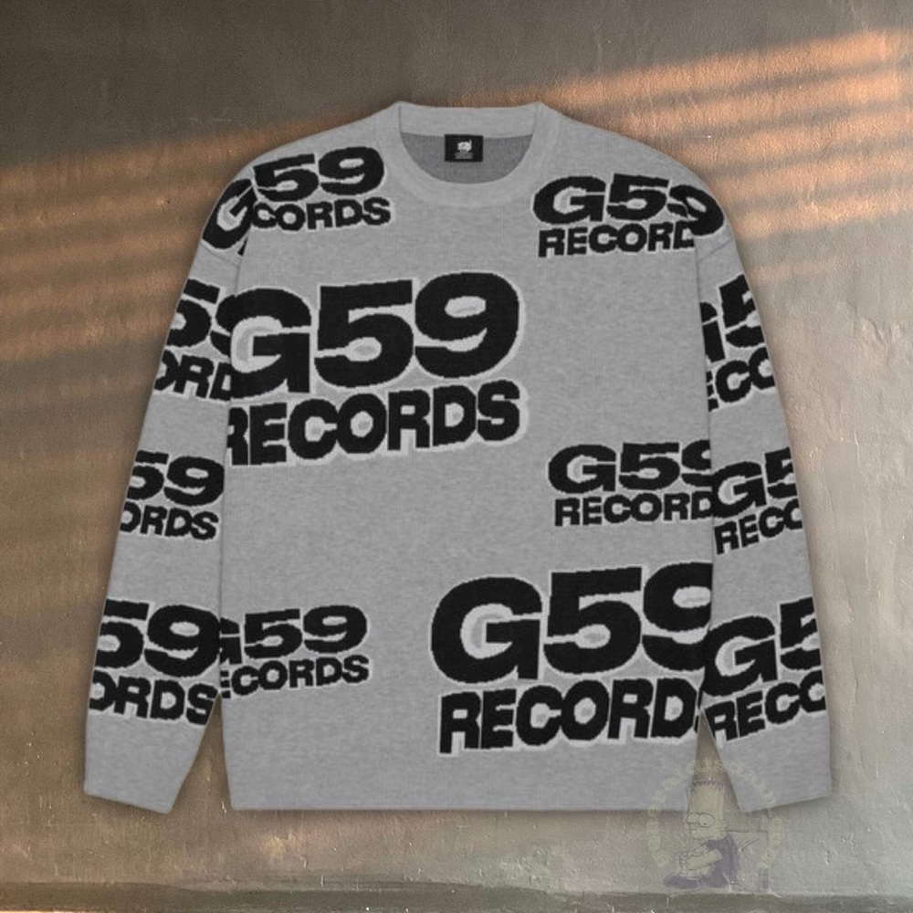 $uicideboy$ G59 CORPORATE LOGO KNIT SWEATER GREY suicideboys 2XL all over shirt